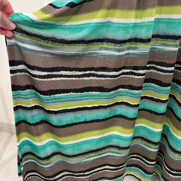 Carla Cristoph One of a Kind Embellished Striped Caftan One Size - Picture 13 of 16